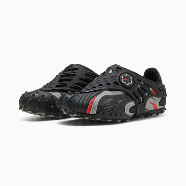 A$AP ROCKY x PUMA Mostro Gabbia Leather Sneakers Women, PUMA Black-PUMA Silver, extralarge