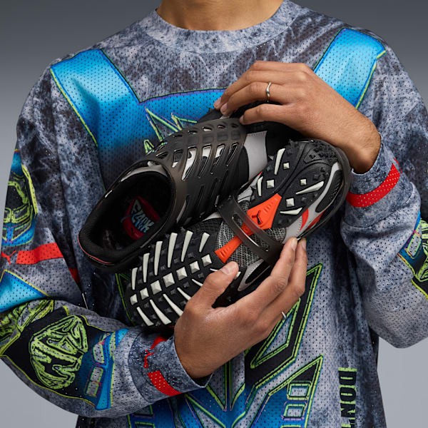 A$AP ROCKY x PUMA Mostro Gabbia Leather Sneakers Women, PUMA Black-PUMA Silver, extralarge