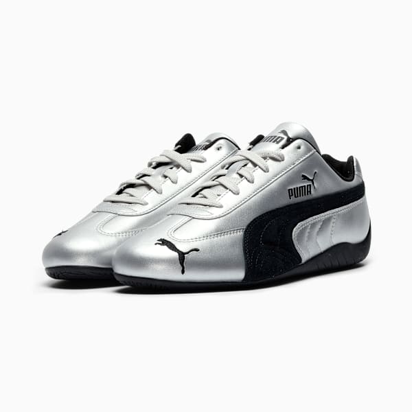 Speedcat Metallic Sneakers Women, PUMA Silver-PUMA Black, extralarge