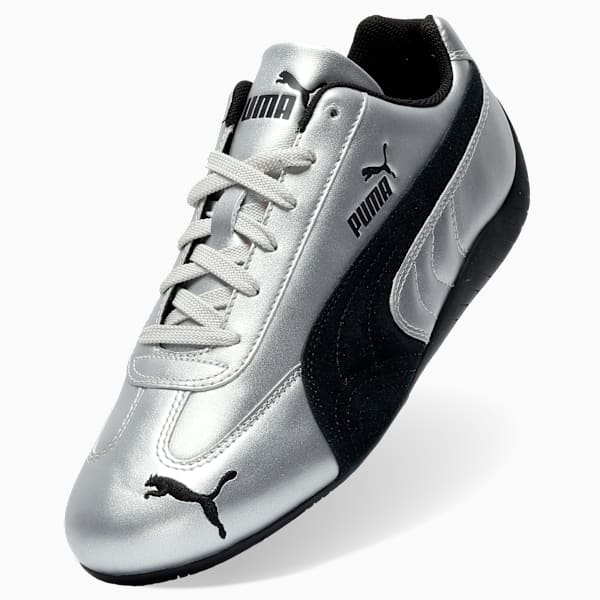 Tenis Speedcat Metallic para mujer, PUMA Silver-PUMA Black, extralarge