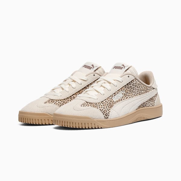 Club 5v5 Animal Women's Animal Print Sneakers, Alpine Snow-Warm White-Toasted Almond, extralarge