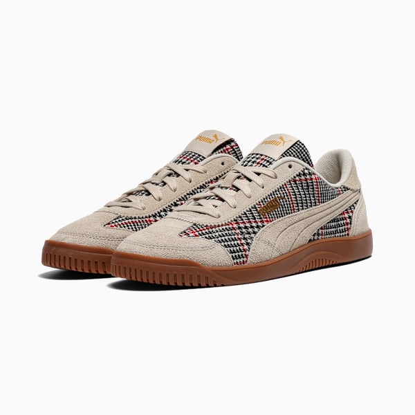 Tenis Club 5v5 Lux Plaid para hombre, Desert Dust-PUMA Gold, extralarge