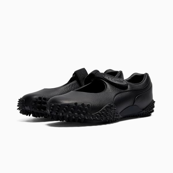 Mostro Fey Leather Sneakers Women, PUMA Black, extralarge