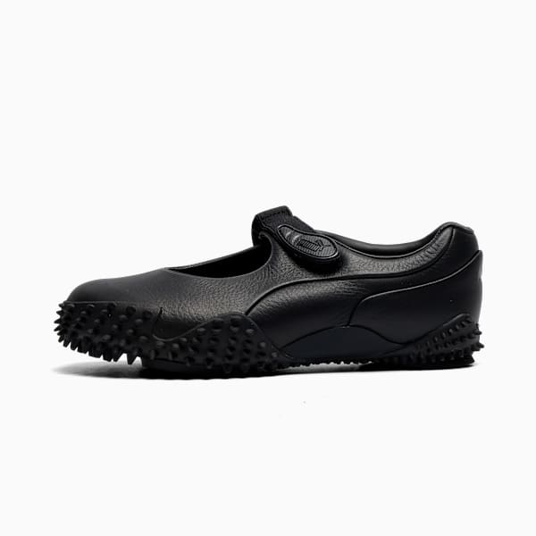 Mostro Fey Leather Sneakers Women, PUMA Black, extralarge