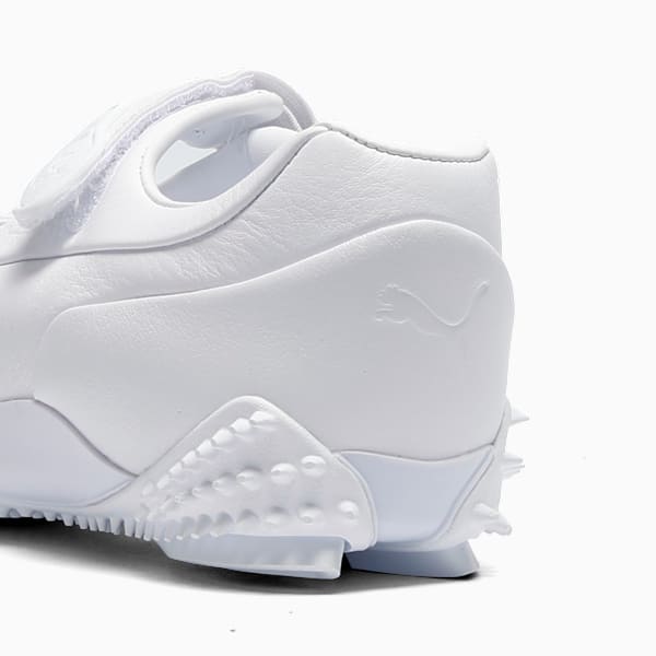 Mostro Fey Leather Sneakers Women, PUMA White, extralarge