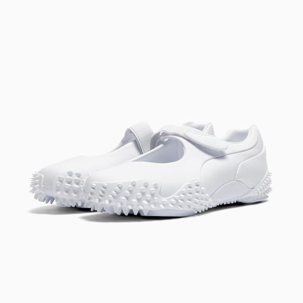 Mostro Fey Leather Sneakers Women, PUMA White, extralarge