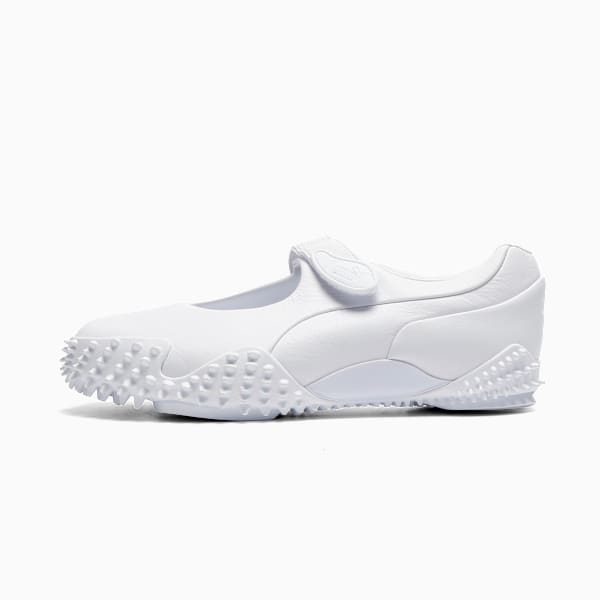 Mostro Fey Leather Sneakers Women, PUMA White, extralarge