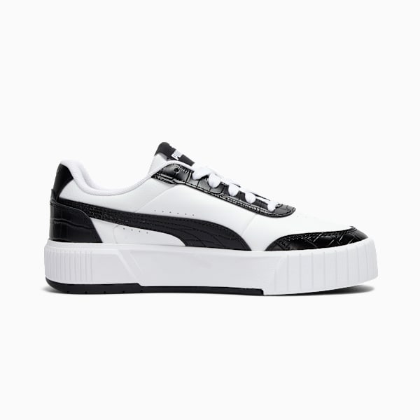 Carina Mia Croc Women's Animal Print Sneakers, PUMA White-PUMA Black, extralarge