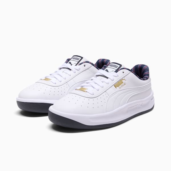 GV Special Tailored Stripes Sneakers Unisex, PUMA White-New Navy-Ruby Shimmer, extralarge