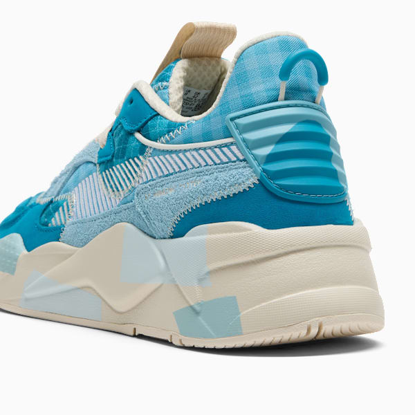 RS-X Rain Map Hyper Prep Sneakers Unisex, Aqua-Tropical Blue-Alpine Snow, extralarge