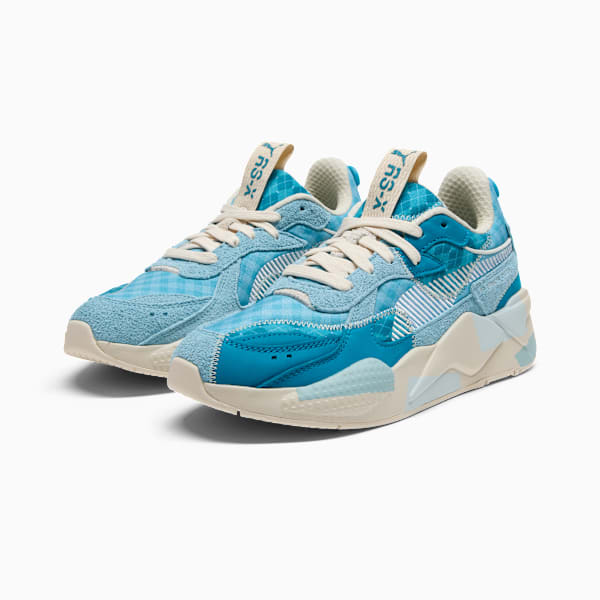RS-X Rain Map Hyper Prep Sneakers Unisex, Aqua-Tropical Blue-Alpine Snow, extralarge
