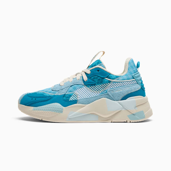 RS-X Rain Map Hyper Prep Sneakers Unisex, Aqua-Tropical Blue-Alpine Snow, extralarge