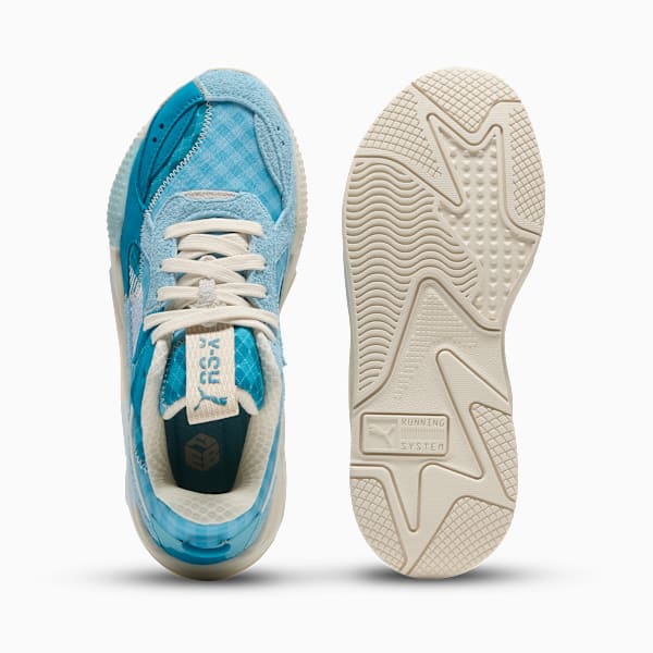 RS-X Rain Map Hyper Prep Sneakers Unisex, Aqua-Tropical Blue-Alpine Snow, extralarge