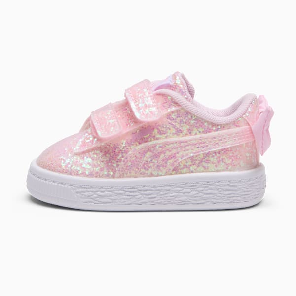 Basket Bow Metallic Toddlers, Pearl Pink-PUMA White, extralarge