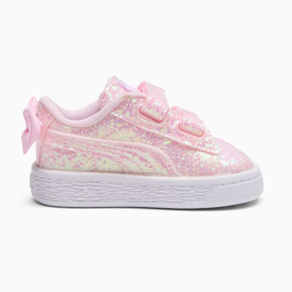 Basket Bow Metallic Toddlers, Pearl Pink-PUMA White, extralarge