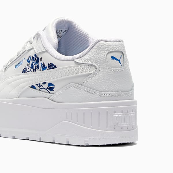 Karmen II Idol Vintage Flower Sneakers Women, PUMA White-Cobalt Glaze-PUMA Team Royal, extralarge