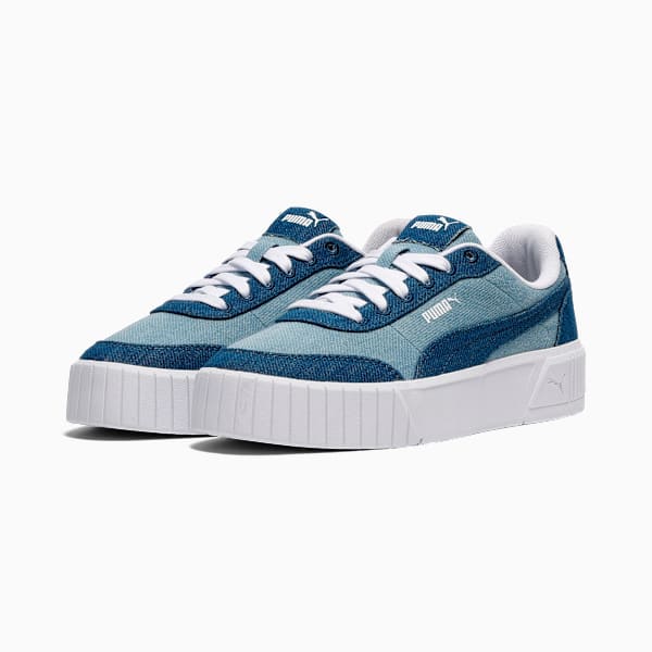 Carina Mia Denim Women, Sargasso Sea-Faded Denim-PUMA White, extralarge