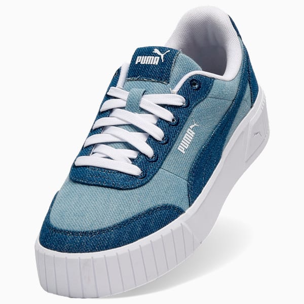 Carina Mia Denim Women, Sargasso Sea-Faded Denim-PUMA White, extralarge