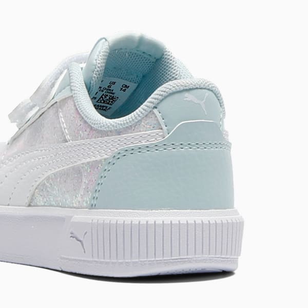 Carina Mia Sprinkle Toddlers' Easy On Sneakers, PUMA White-Sea Glass, extralarge