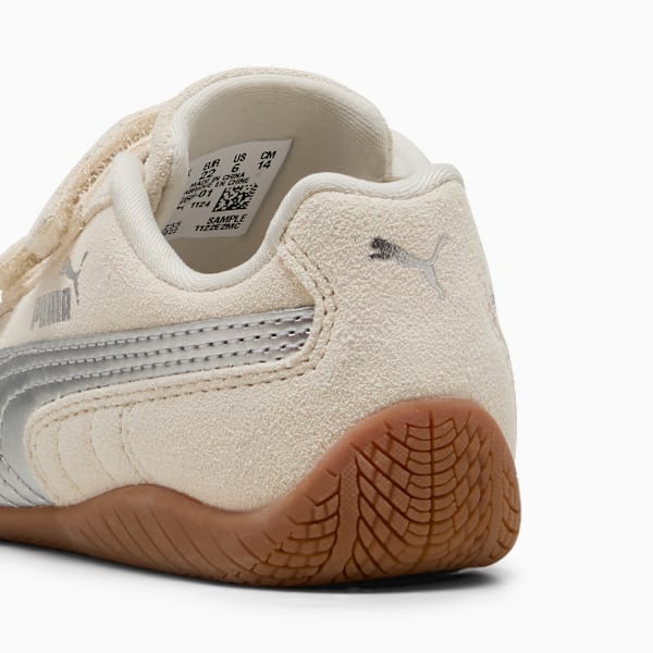 Speedcat Metallic Hook-And-Loop Sneakers Toddlers, Alpine Snow-PUMA Silver, extralarge