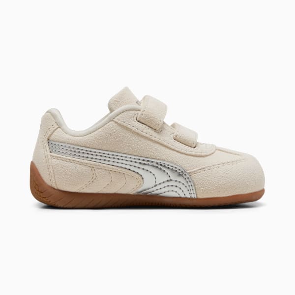 Tenis Speedcat Metallic Hook-And-Loop para infantes, Alpine Snow-PUMA Silver, extralarge