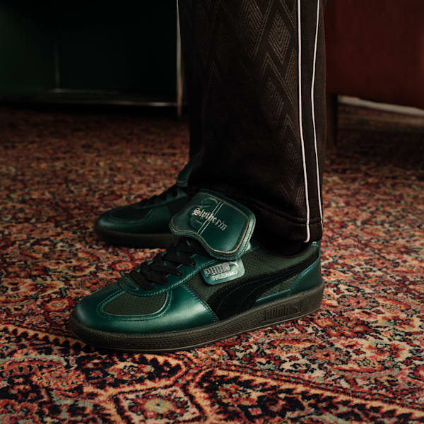 PUMA X HARRY POTTER Palermo 2 Leather Tongue Sneakers, Dark Myrtle-PUMA Black, extralarge-IND