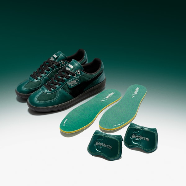PUMA X HARRY POTTER Palermo 2 Leather Tongue Sneakers, Dark Myrtle-PUMA Black, extralarge-IND
