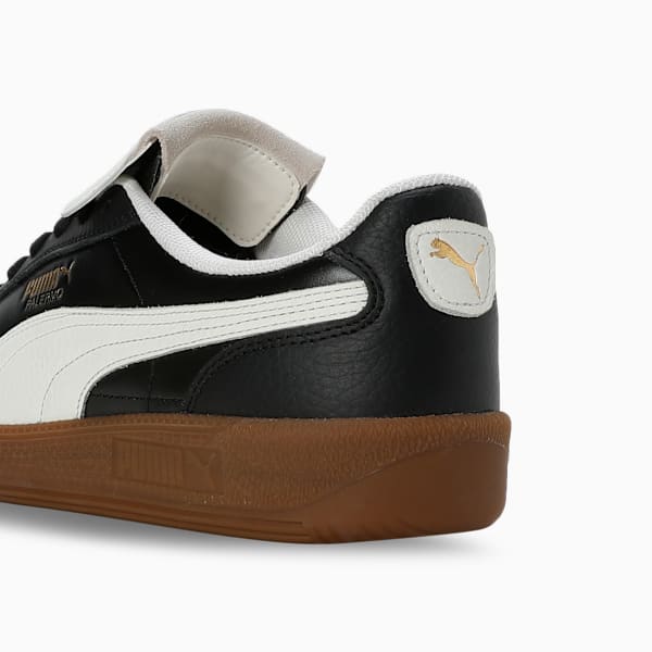 Palermo Premium Leather Sneakers, PUMA Black-Warm White, extralarge-IND