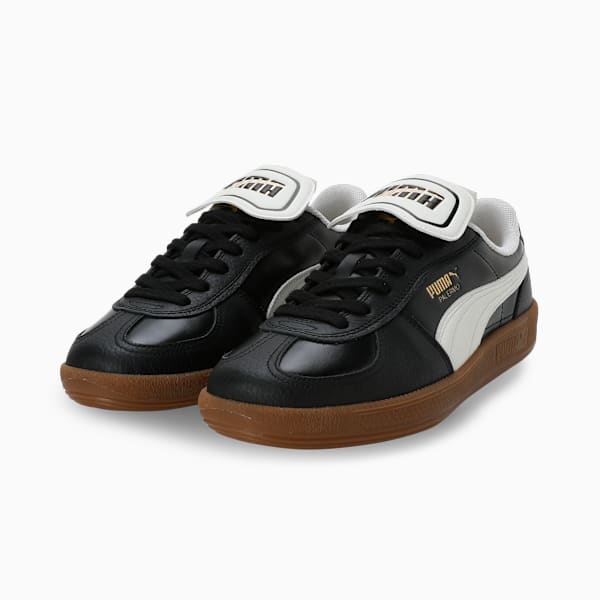 Palermo Premium Leather Sneakers, PUMA Black-Warm White, extralarge-IND