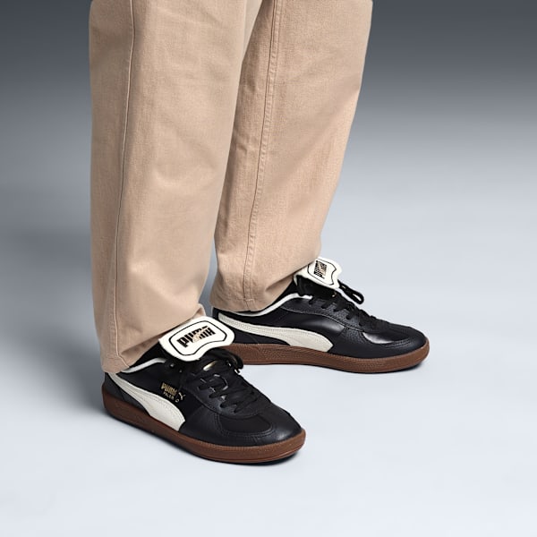 Palermo Premium Leather Sneakers, PUMA Black-Warm White, extralarge-IND