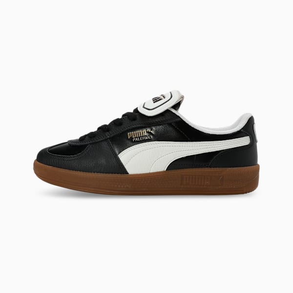 Palermo Premium Leather Sneakers, PUMA Black-Warm White, extralarge-IND