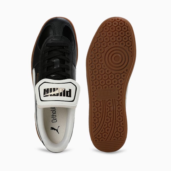 Palermo Premium Leather Sneakers, PUMA Black-Warm White, extralarge-IND