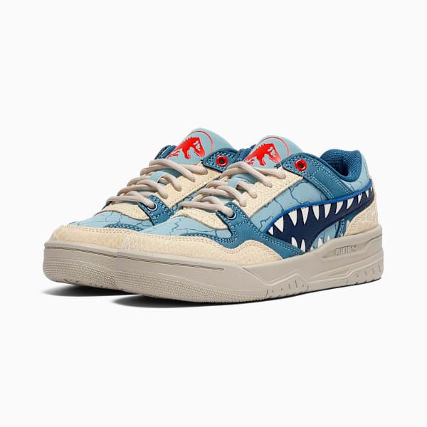 PUMA x JURASSIC WORLD Rebound Big Kids' Mid-Top Sneakers, Seafoam-PUMA Navy-Creamy Vanilla, extralarge