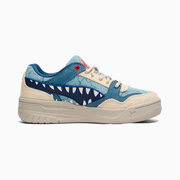 PUMA x JURASSIC WORLD Rebound Big Kids' Mid-Top Sneakers, Seafoam-PUMA Navy-Creamy Vanilla, extralarge
