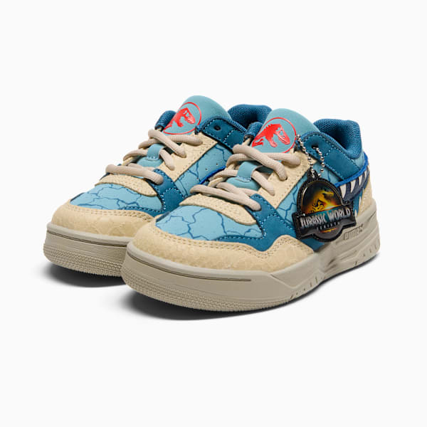 PUMA x JURASSIC WORLD Rebound Little Kids' Mid-Top Sneakers, Seafoam-PUMA Navy-Creamy Vanilla, extralarge