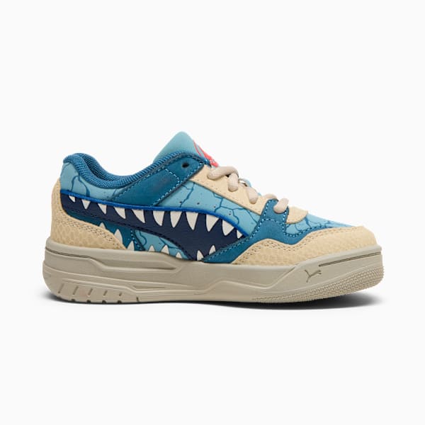 PUMA x JURASSIC WORLD Rebound Little Kids' Mid-Top Sneakers, Seafoam-PUMA Navy-Creamy Vanilla, extralarge