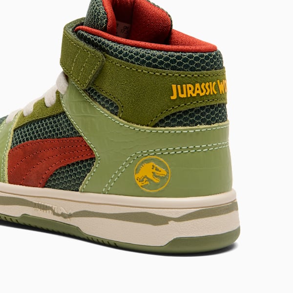 Rbound Jurassic Wrld Land Enfant, Green Moss-Mars Red-Yellow Sizzle, extralarge