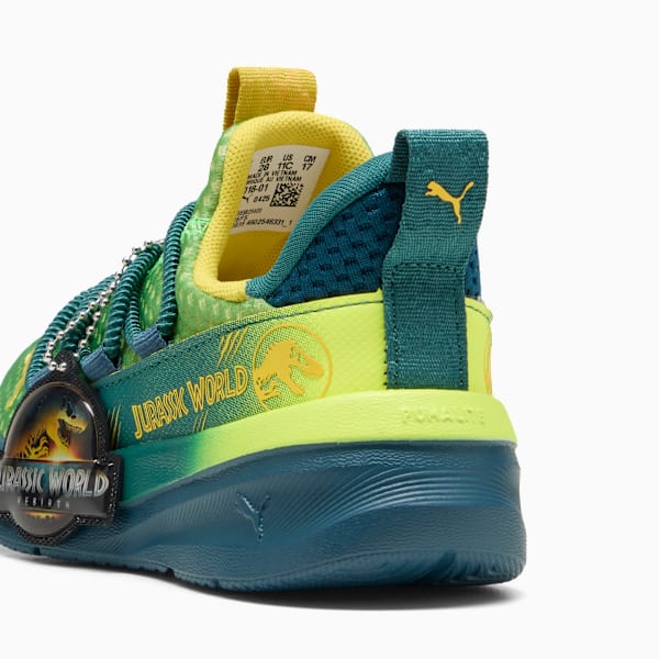 PUMA x JURASSIC WORLD One4All 2.0 Little Kids' Sneakers, Yellow Alert-Ocean Tropic-Pelé Yellow, extralarge