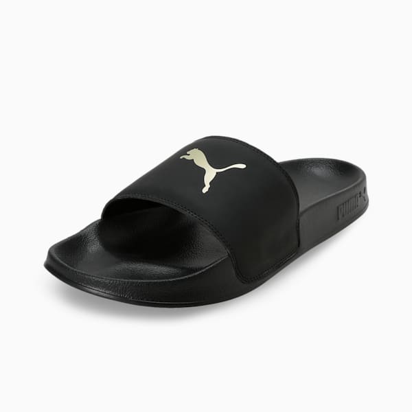 PUMA Leadcat 2.0 x RCB Slides, PUMA Black-Metallic Gold, extralarge-IND