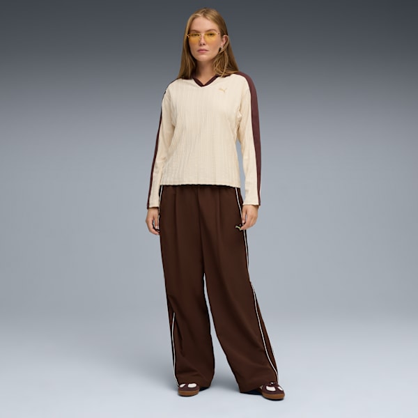 Palermo Cow Print Sneakers Women, Warm White-Chocolate Brown-Gum, extralarge-GBR