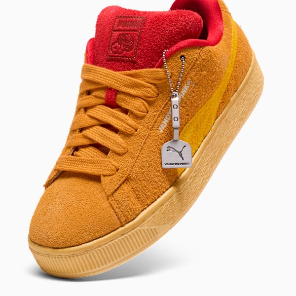 PUMA x VANDYTHEPINK Suede XL Men's Sneakers, Ginger Tea-Tangerine-Fierce Red, extralarge