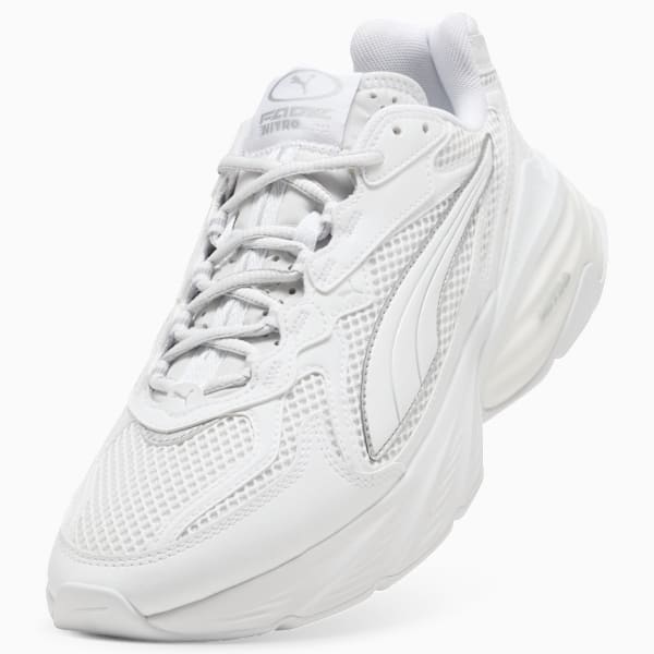 PUMA Fade Sneakers Unisex, PUMA White-PUMA Silver, extralarge-GBR