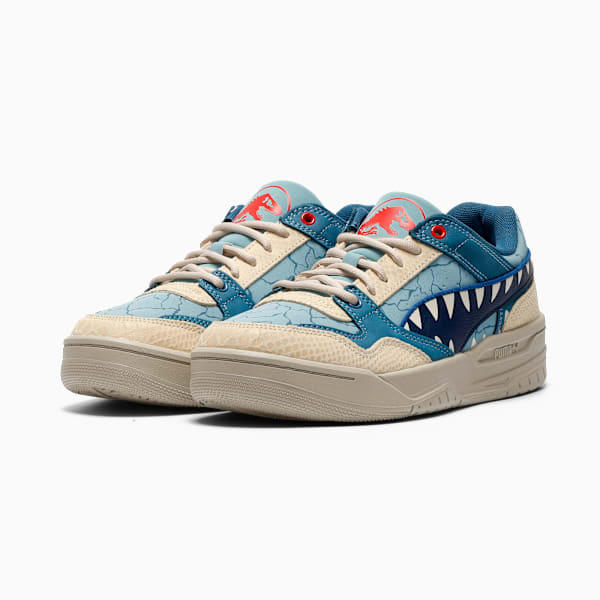 PUMA x JURASSIC WORLD Rebound Retro Men's Sneakers, Seafoam-PUMA Navy-Creamy Vanilla, extralarge