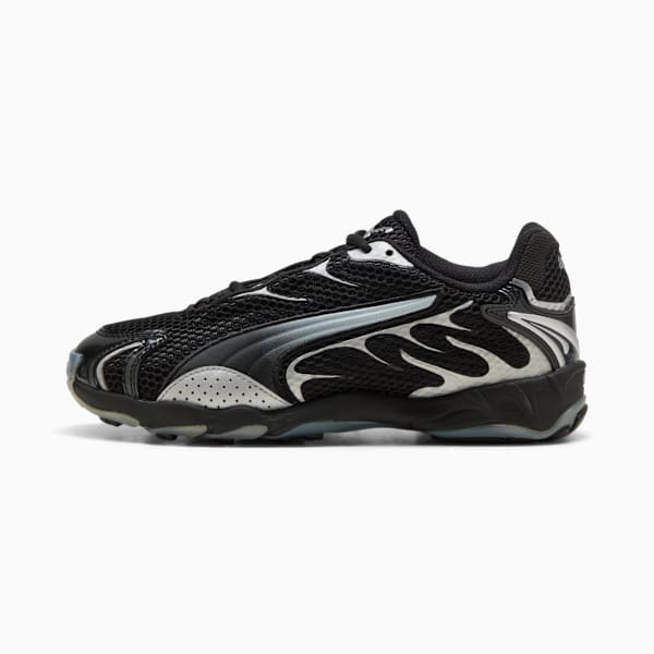 Inhale Metallic Women's Sneakers, PUMA Black-PUMA Silver, extralarge