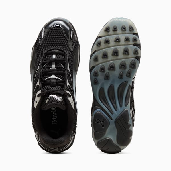 Inhale Metallic Women's Sneakers, PUMA Black-PUMA Silver, extralarge
