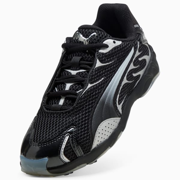 Inhale Metallic Women's Sneakers, PUMA Black-PUMA Silver, extralarge