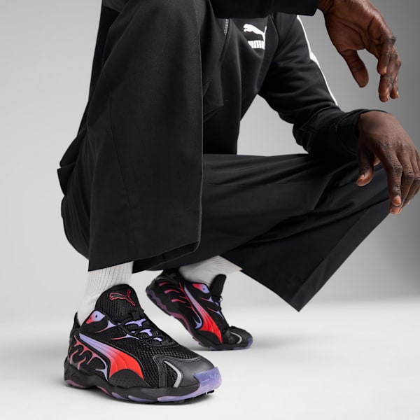 Inhale Lightweight Casual Sneakers, PUMA Black-PUMA Red, extralarge-IND
