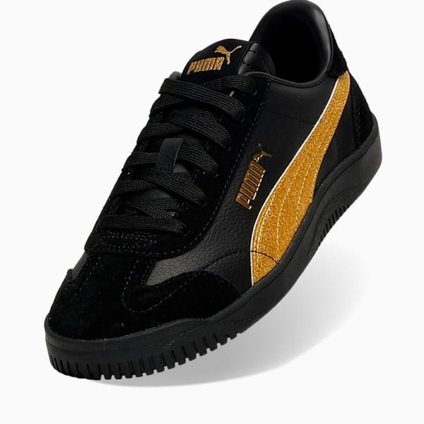 Club 5v5 Sparkle Women's Sneakers, PUMA Black-PUMA Gold, extralarge