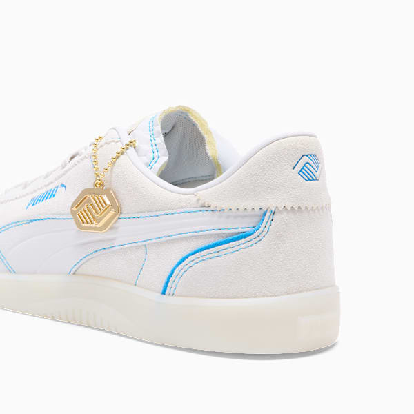 Club 5v5 Lux Boys and Girls Club of America Men's Sneakers, Feather Gray-Cloisonne-PUMA Gold, extralarge