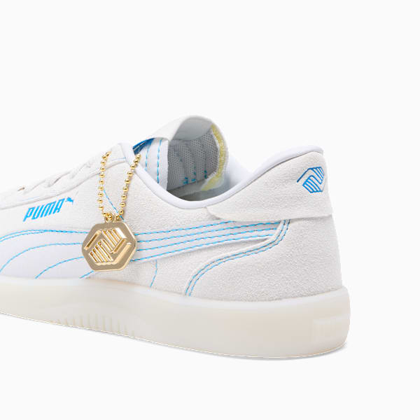 Club 5v5 Boys and Girls Club Big Kids' Sneakers, Feather Gray-Cloisonne-PUMA Gold, extralarge
